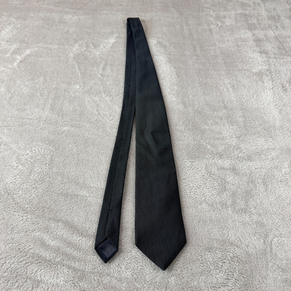 Brooks Brothers Mens Necktie Navy Blue Polka Dot 58x3.5 Classic Silk Office Tie - Picture 5 of 7
